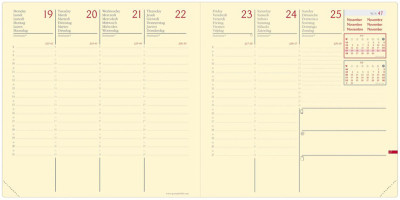 Quo Vadis Agenda Exécutif Prestige ML 2026, Silk vert d'eau