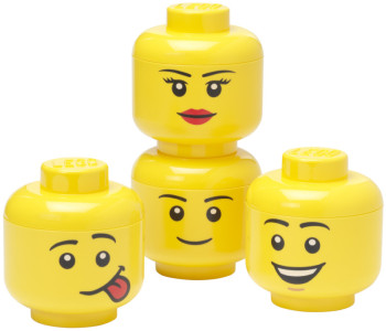 LEGO Set de mini-boîtes en forme de tête STORAGE HEAD