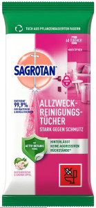 RESTPOSTEN: SAGROTAN Allzweck-Reiniungtücher Blütenfrische &
