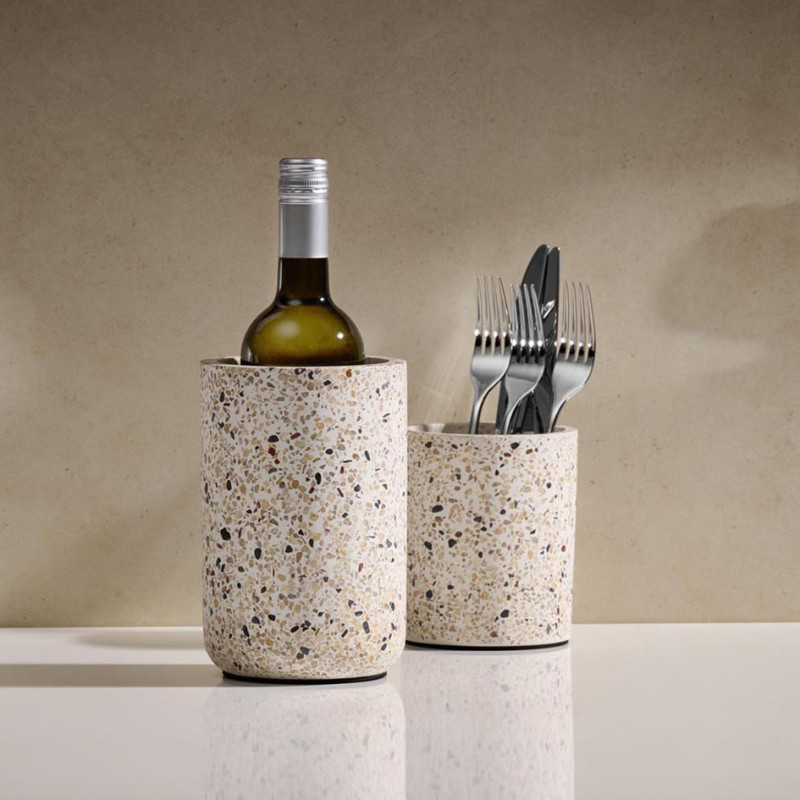 APS Besteckbehälter TERRAZZO, Beton, beige