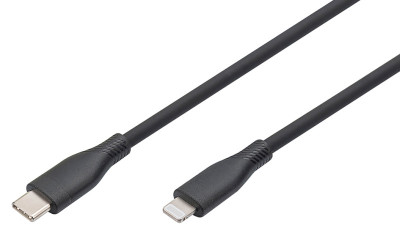 DIGITUS Câble silicone, USB-C - Lightning, 0,5 m