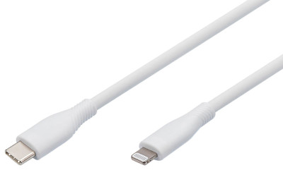 DIGITUS Câble silicone, USB-C - Lightning, 0,5 m