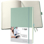sigel Carnet de notes Conceptum, A4, uni, bleu sigel Carnet de notes Conceptum, A4, uni, bleu