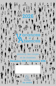 EXACOMPTA Planning des congés 2025/2026, décembre à décembre