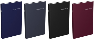 LECAS Agenda Carré 1 jour Travers 140 x 220 mm, 2026,assorti