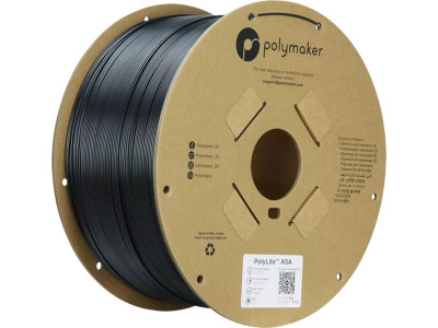 Polymaker ASA 1,75mm BLACK 3kg POLYMAKER POLYLITE 3D FILAMENT