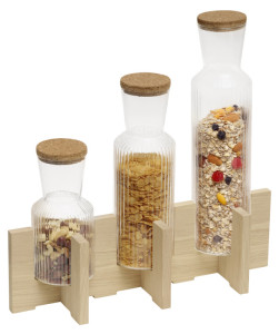 APS Podest für Glaskaraffe VALO, 3-fach, aus Eichenholz