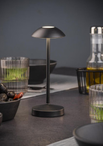 APS Akku LED-Tischleuchte ALVA, schwarz