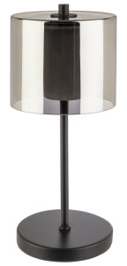 Lampe de table LED à piles APS ANTON, noire