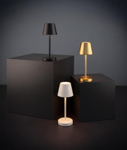 Lampe de table LED sans fil APS MERLE MICRO, blanche