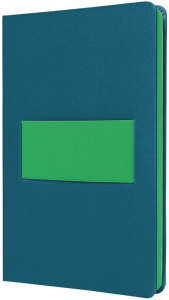 sigel Carnet Linescape, A5, ligné, gris / vert fluo