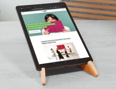 sigel Support pour laptop et tablette Eyestyle, en bambou