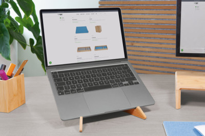 sigel Support pour laptop et tablette Eyestyle, en bambou