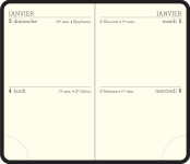 EXACOMPTA Agenda de poche MINI 11 2 JOURS, 2026, assorti