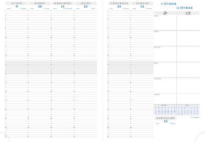 EXACOMPTA Recharge pour agenda 