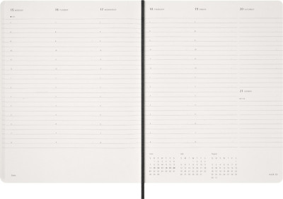MOLESKINE Agenda Essential 2025/2026, 15 mois, XXL