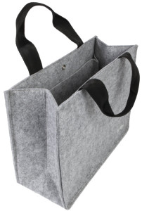 Sacoche Business en feutre Sigel, sacoche de bureau Basic M, gris clair