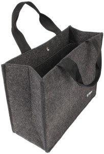 Sacoche Business en feutre Sigel, sacoche de bureau Basic M, gris clair