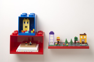 LEGO Étagère en forme de brique BRICK SHELF 4, gris