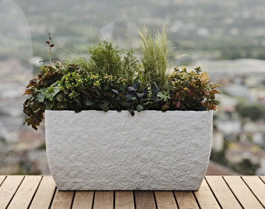 Fin de série : Jardinière Tera « Petram 80 », ardoise