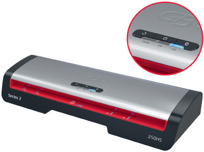 GBC Plastifieuse 250HS, jusqu'au format A3,noir/argent/rouge
