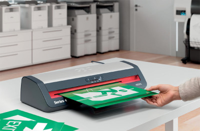 GBC Plastifieuse 480HS, jusqu'au format A3,noir/argent/rouge