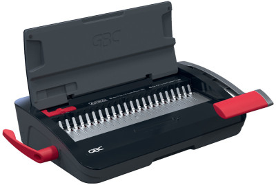 GBC Perforelieuse CombBind CB12, noir/rouge/argent
