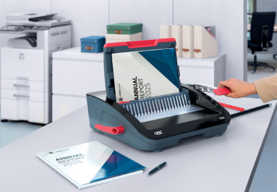 GBC Perforelieuse CombBind CB20, noir/rouge/argent