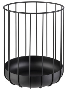 Corbeille à pain et à fruits APS URBAN, ronde, 225 mm, noire