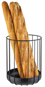 Corbeille à pain et à fruits APS URBAN, ronde, 225 mm, noire