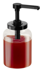 APS Dosierspender DISPENSA, 1,7 Liter, transparent/schwarz