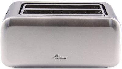Little balance Grille-pain 4 tranches Dual Inox