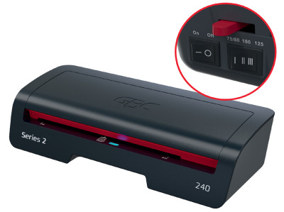 GBC Plastifieuse 240, jusqu'au format A4, noir/rouge