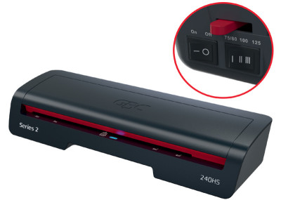GBC Plastifieuse 240HS, jusqu'au format A3, noir/rouge