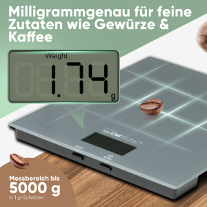 CLATRONIC Küchenwaage KW 3820, schwarz