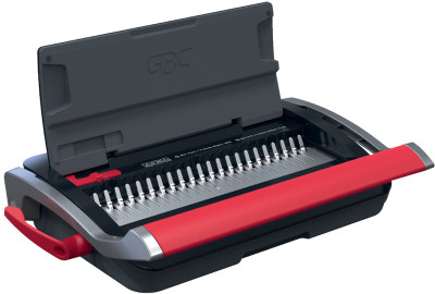 GBC Perforelieuse CombBind CB15, noir/rouge/argent
