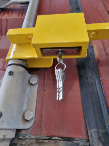 IWH Cadenas pour container, 220-410 mm, jaune