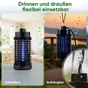 CLATRONIC Lampe anti-insectes ISL 3823, noir