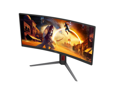 AOC : 34 W VA 1500R WQHD 180HZ 0.5MS 2H1DP HDR10 HEIGHT ADJUSTABLE ST