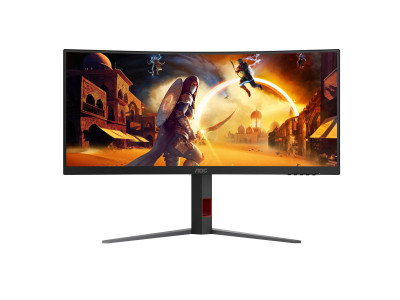 AOC : 34 W VA 1500R WQHD 180HZ 0.5MS 2H1DP HDR10 HEIGHT ADJUSTABLE ST