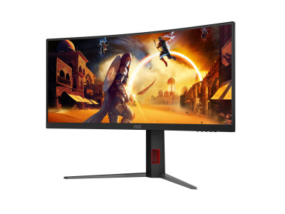 AOC : 34 W VA 1500R WQHD 240HZ 0.3MS 2H(2.1)1DP HDR400 HEIGHT ADJUSTA