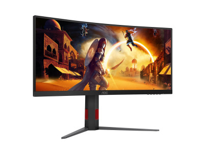 AOC : 34 W VA 1500R WQHD 240HZ 0.3MS 2H(2.1)1DP HDR400 HEIGHT ADJUSTA