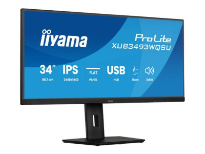 Iiyama : 34IN UW IPS 3440X1440120HZ (21:9) 400CDM 1000:1 1MS MPRT HD
