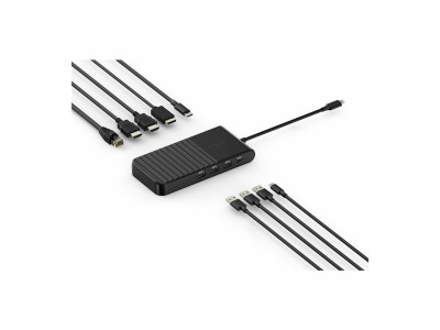 Kensington : UH1500P EQ USB-C TRIPLE VIDEO MOBILE DOCK - 85W PASS-THROUGH P