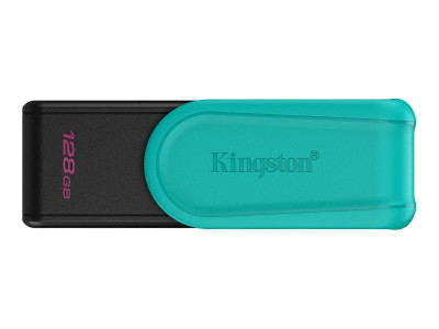 Kingston : 128GB DT EXODIA S PORTABLE USB 3.2 GEN 1 (BLACK/TURQUOISE)