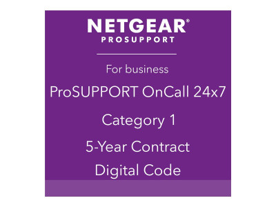 Netgear : PROSUPPORT MAINTENANCE CONTRACT ONCALL 24X7 CATEGORY 1 5YR.