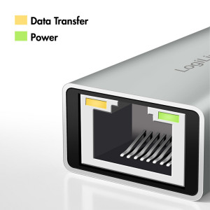 LogiLink USB-C - Gigabit Ethernet-Adapter, grau