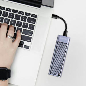 LogiLink USB 3.2 Gen 2x2-Gehäuse für M2 NVMe & SATA SSD