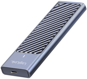 LogiLink USB 3.2 Gen 2x2-Gehäuse für M2 NVMe & SATA SSD