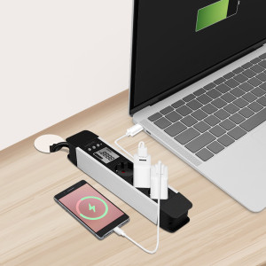 Multiprise 3 prises LogiLink avec écran LCD